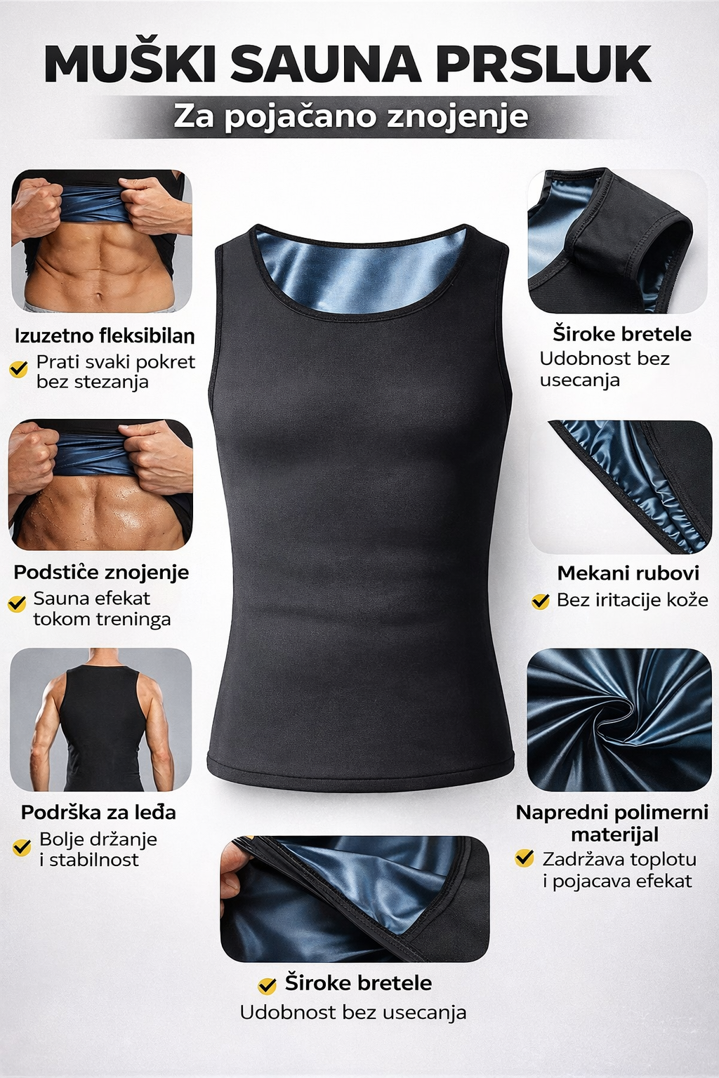 Termo Prsluk - Sagorevanje Masti i Oblikovanje Tela