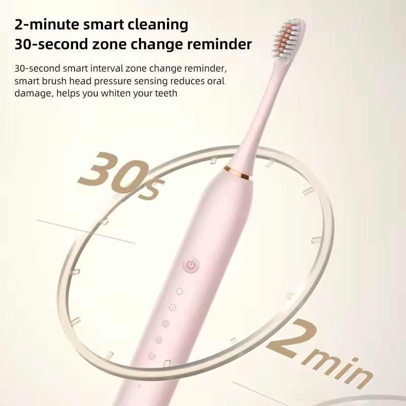 🦷 Sonična Električna Četkica za Zube – Profesionalna Higijena i 6 Režima Rada