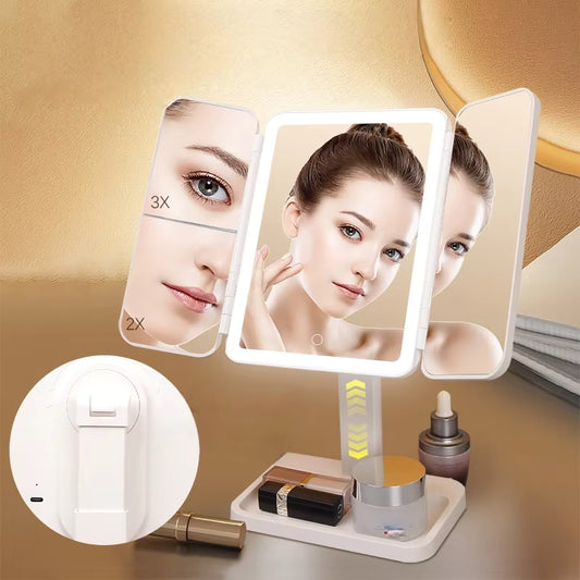 💄 LumiGlow Pro: Profesionalno LED Makeup Ogledalo sa Trostrukim Panelom